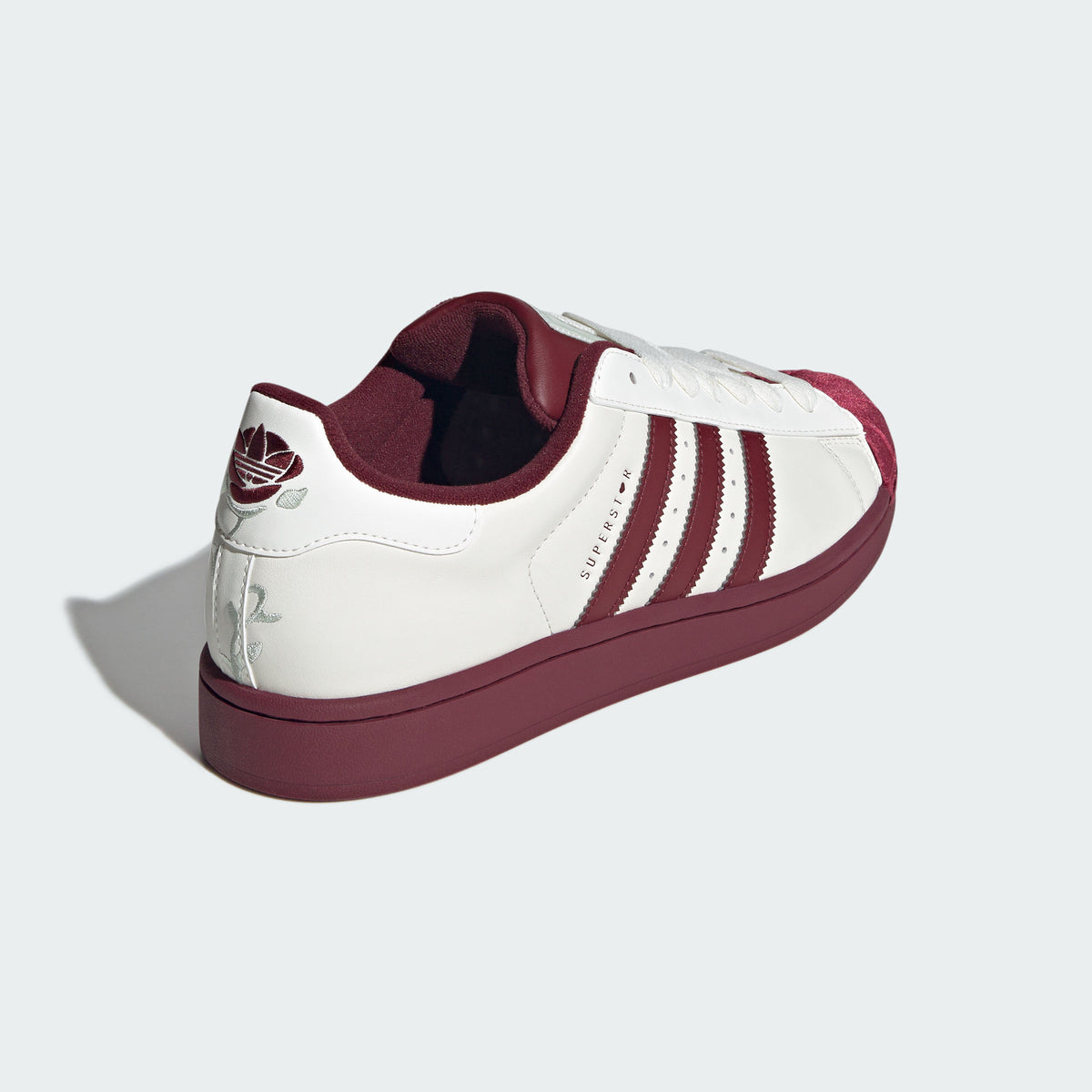 Adidas Superstar II Sneakers - Chalk White / Shadow Red - view 6