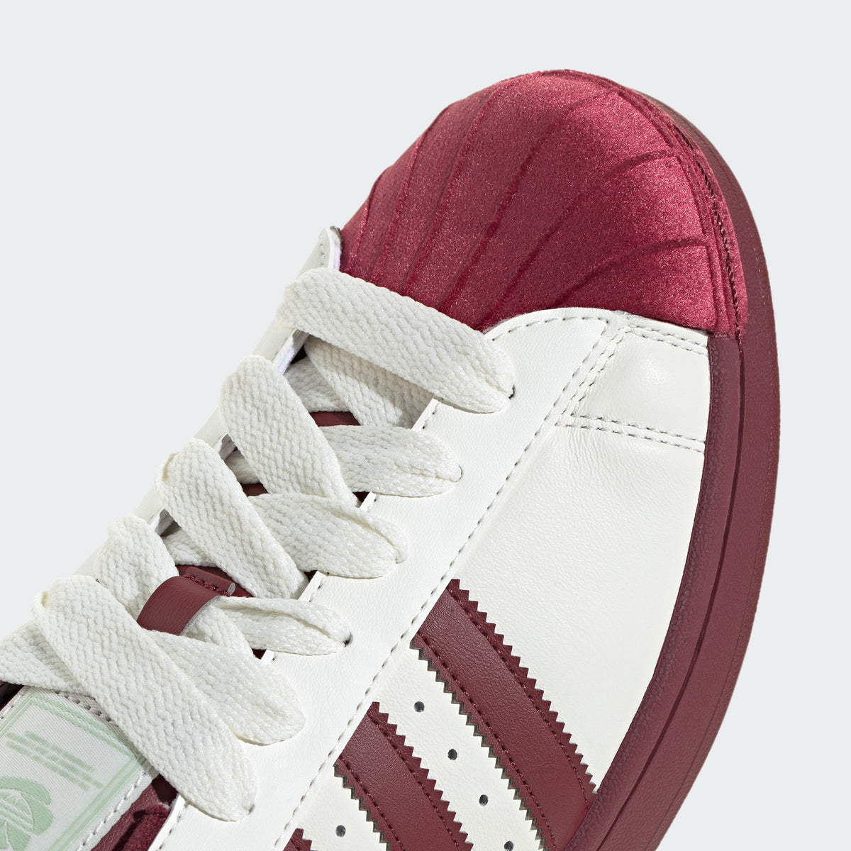 Adidas Superstar II Sneakers - Chalk White / Shadow Red - view 8