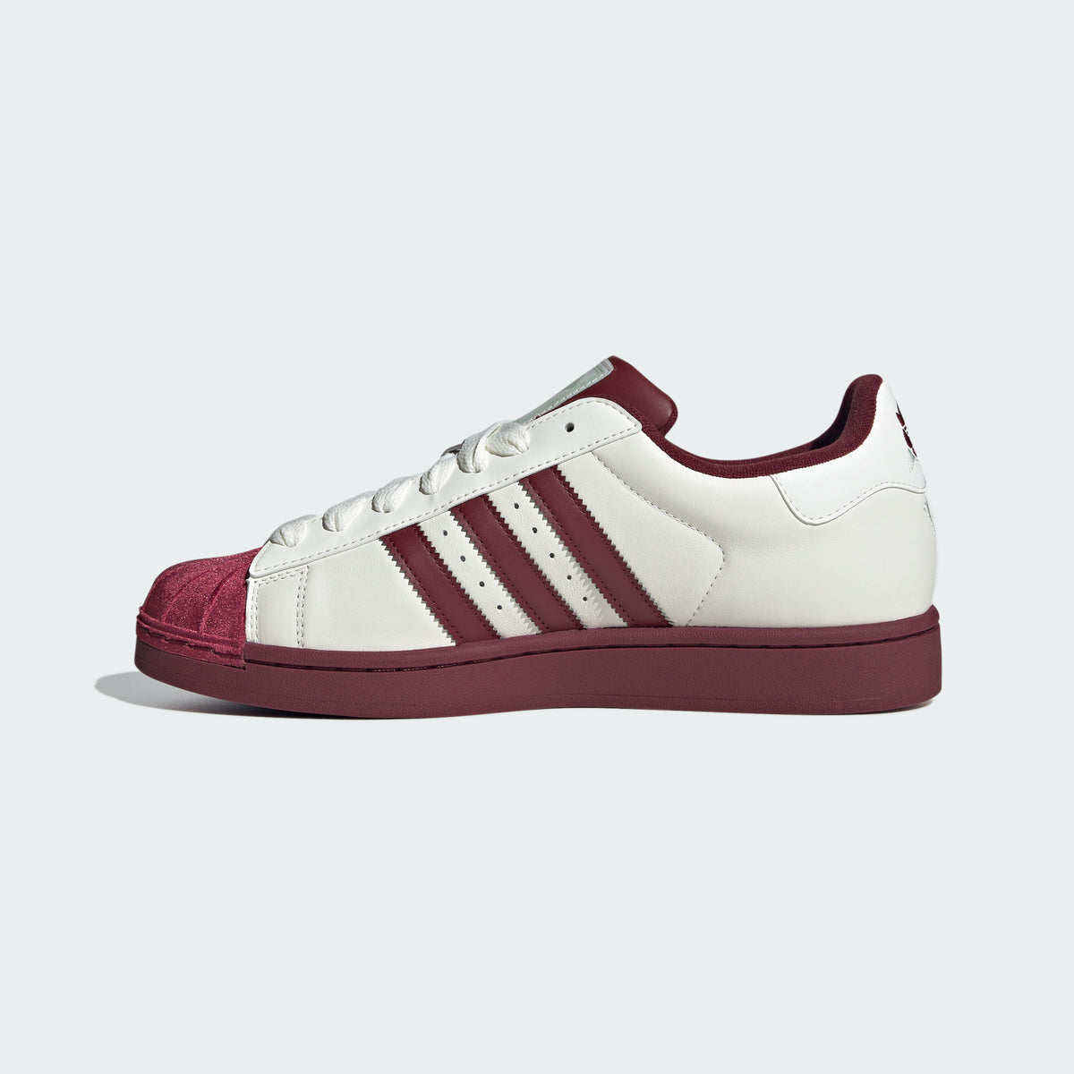 Adidas Superstar II Sneakers - Chalk White / Shadow Red - view 2