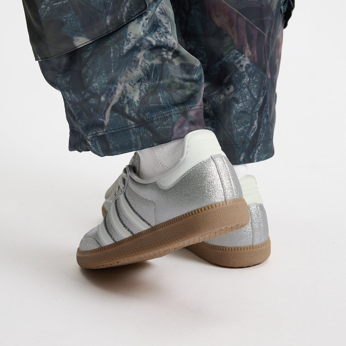 Adidas Samba OG W Sneakers - Silver Metallic / Chalk White - view 3