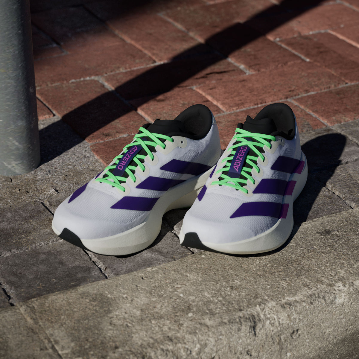 Adidas Adizero Evo SL M Sneakers - White / Royal Blue / Pure Ruby - view 4