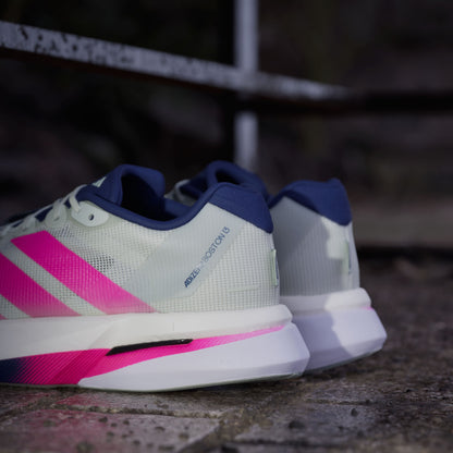 Adidas Adizero Boston 13 M Sneakers - Linen Green / Bright Pink / Dark Blue - view 8