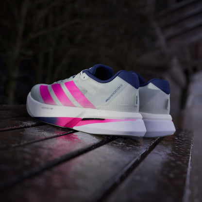 Adidas Adizero Boston 13 M Sneakers - Linen Green / Bright Pink / Dark Blue - view 5