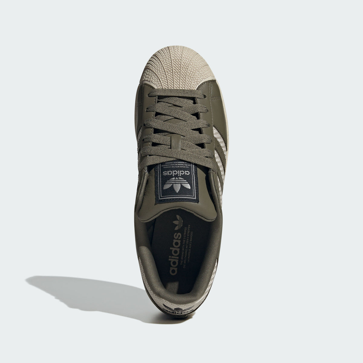 Adidas Superstar II Sneakers - Dark Khaki / Clear Brown / Black - view 3