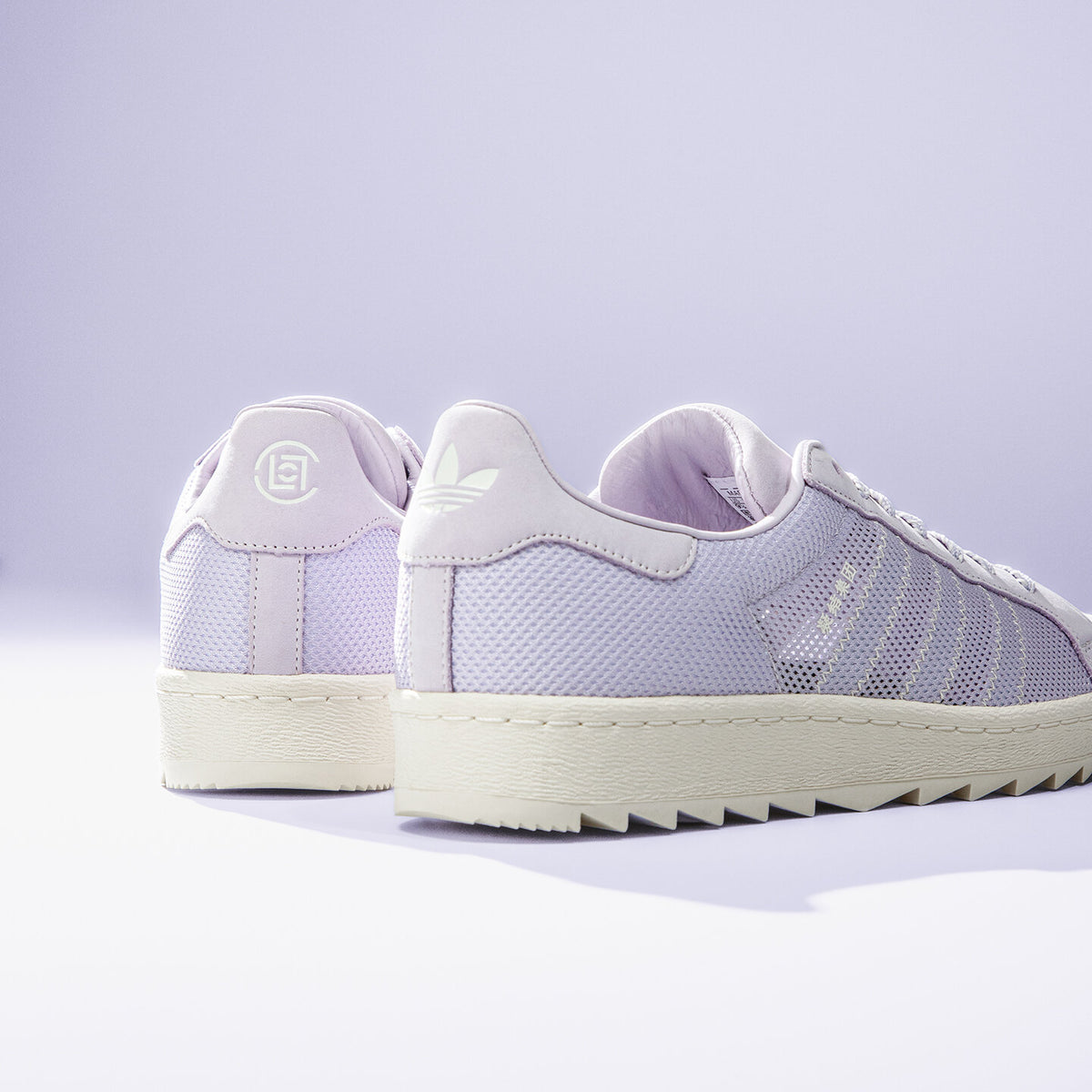 Adidas CLOT Superstar B Sneakers - Pale Lilac / Wonder White - view 3