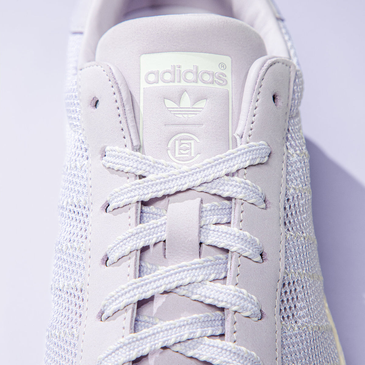 Adidas CLOT Superstar B Sneakers - Pale Lilac / Wonder White - view 7