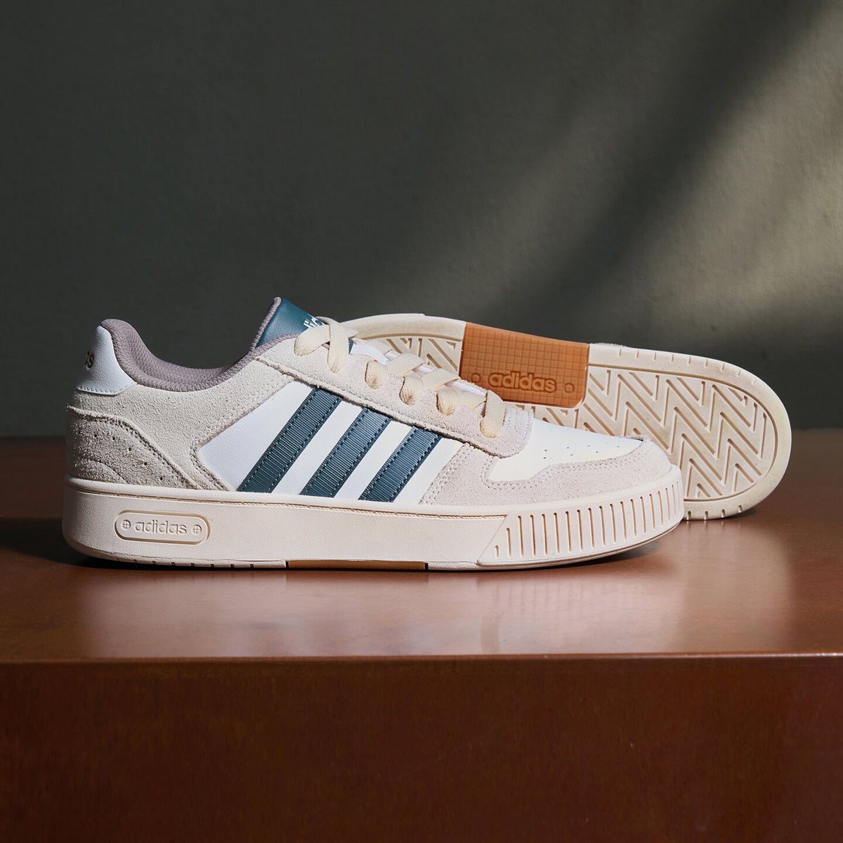 Adidas D-PAD Classic Sneakers - White / Preloved Blue / Brown - view 2