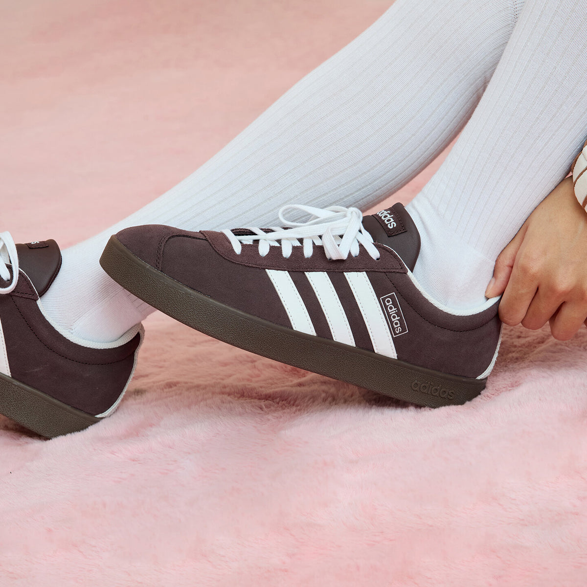 Adidas VL Court 2.0 Sneakers - Dark Blue / Light Blue / Resin Yellow - view 1