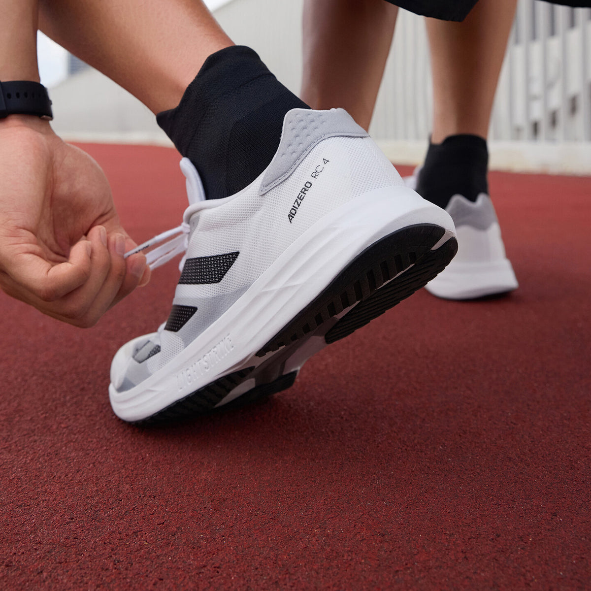 Adidas Adizero RC 4 M Sneakers - White / Black / Grey - view 5
