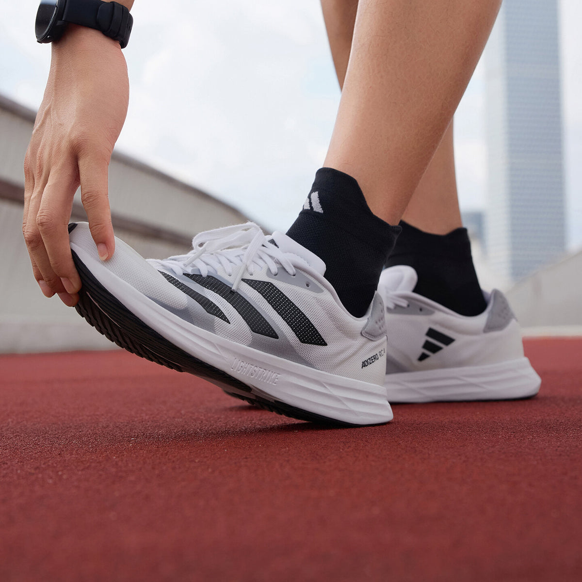 Adidas Adizero RC 4 M Sneakers - White / Black / Grey - view 6