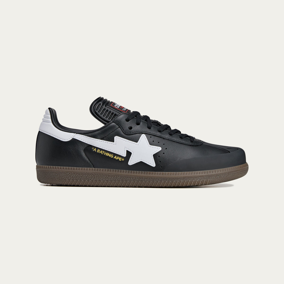 Adidas Samba BAPE Sneakers - Black / White / Resin Yellow - view 1