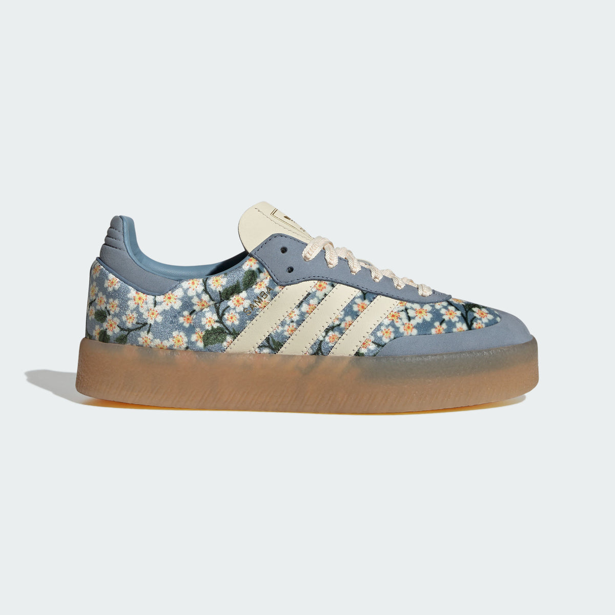 Adidas Sambae W Sneakers - Off White / Textured Blue / Gold - view 1