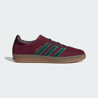 Adidas Gazelle Indoor Sneakers - Plum / Forest Green - view 1