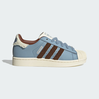 Adidas Superstar II W Sneakers - Textured Blue / Soft Brown / Off White - view 4
