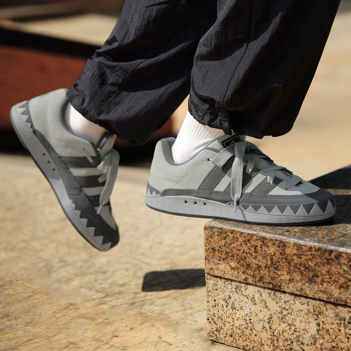 Adidas Adimatic Sneakers - Green / Off White / Cardboard - view 4
