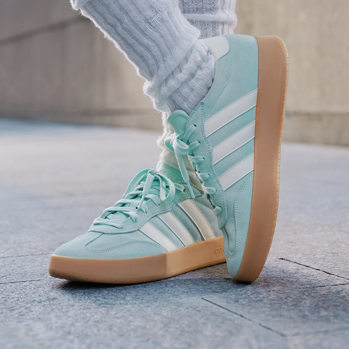 Adidas Barreda Sneakers - Grey / Black / Resin Yellow - view 4