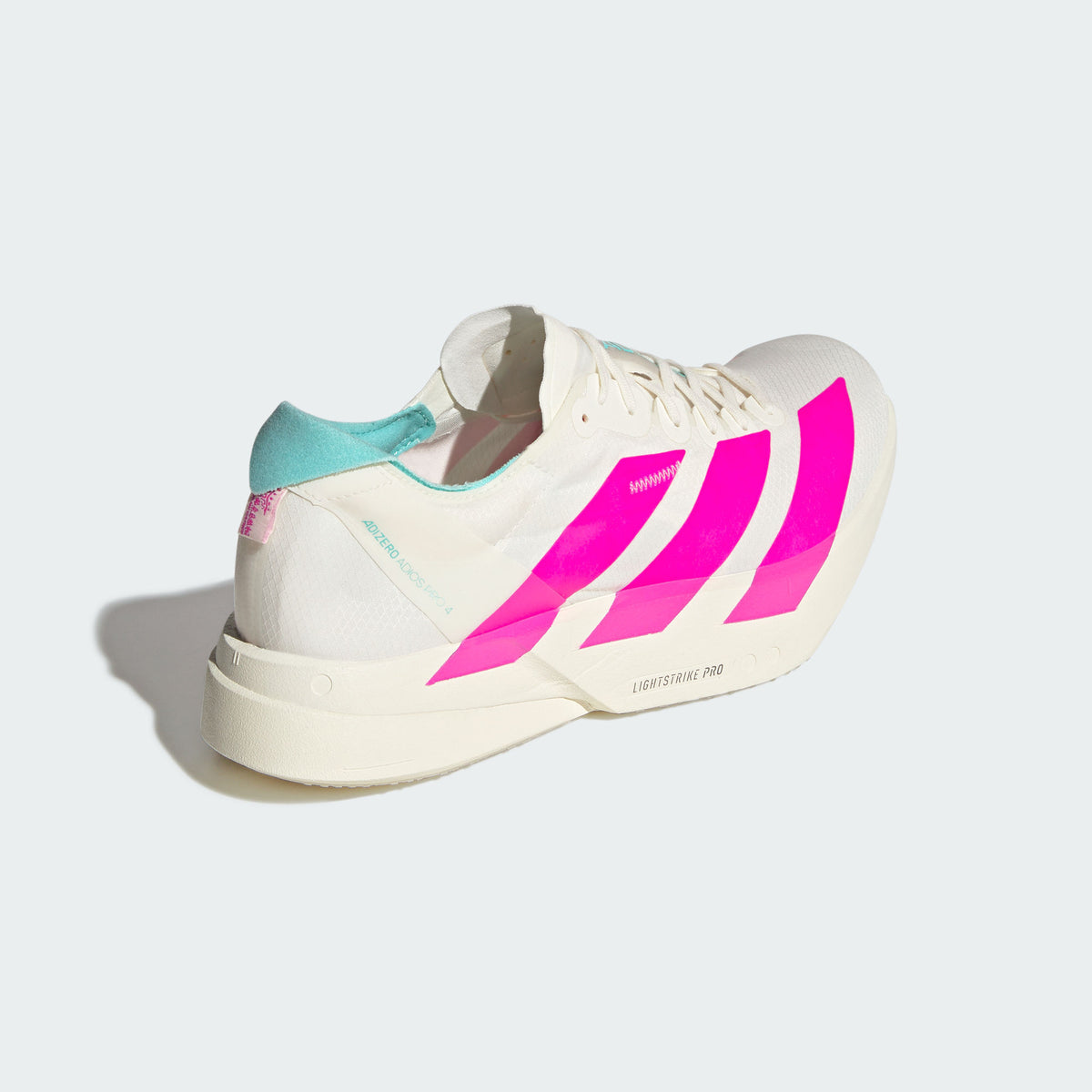 Adidas Adizero Adios PRO 4 M Sneakers - Chalk White / Bright Pink / Flash Blue - view 8