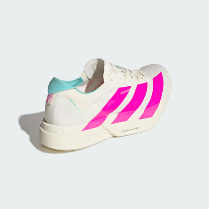 Adidas Adizero Adios PRO 4 M Sneakers - Chalk White / Bright Pink / Flash Blue - view 8