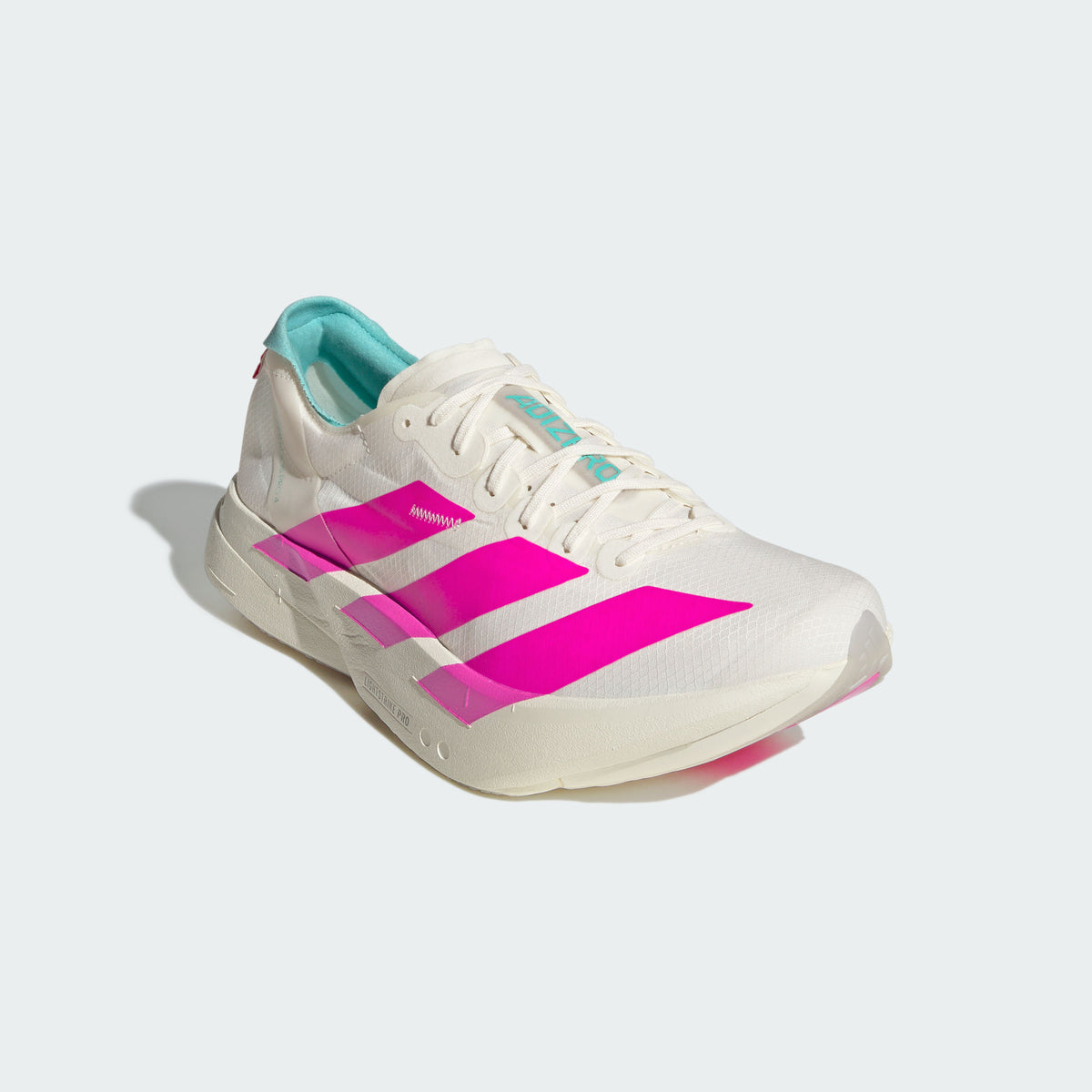 Adidas Adizero Adios PRO 4 M Sneakers - Chalk White / Bright Pink / Flash Blue - view 7