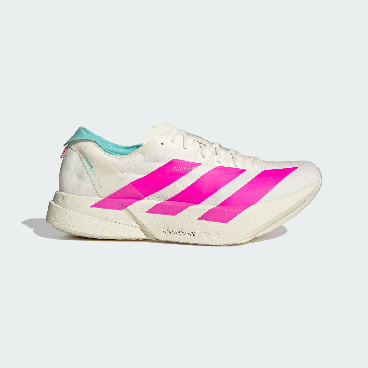 Adidas Adizero Adios PRO 4 M Sneakers - Chalk White / Bright Pink / Flash Blue - view 1