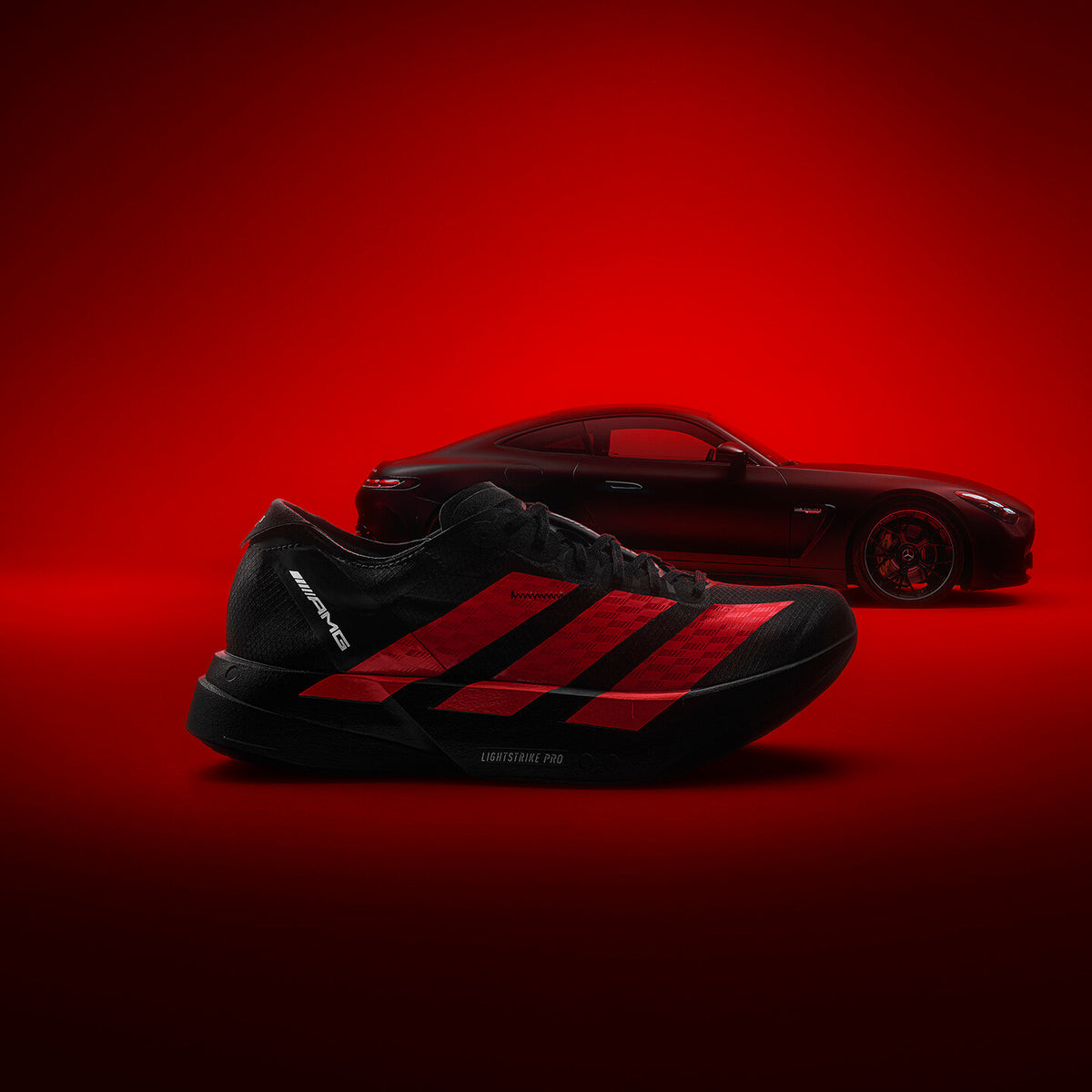 Adidas Adizero Adios PRO 4 M AMG Sneakers - Black / Bright Red - view 6