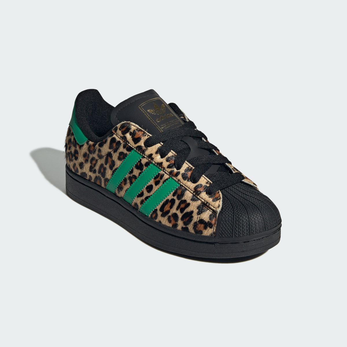 Adidas Superstar II W Sneakers - Black / Lawn Green / Gold - view 5