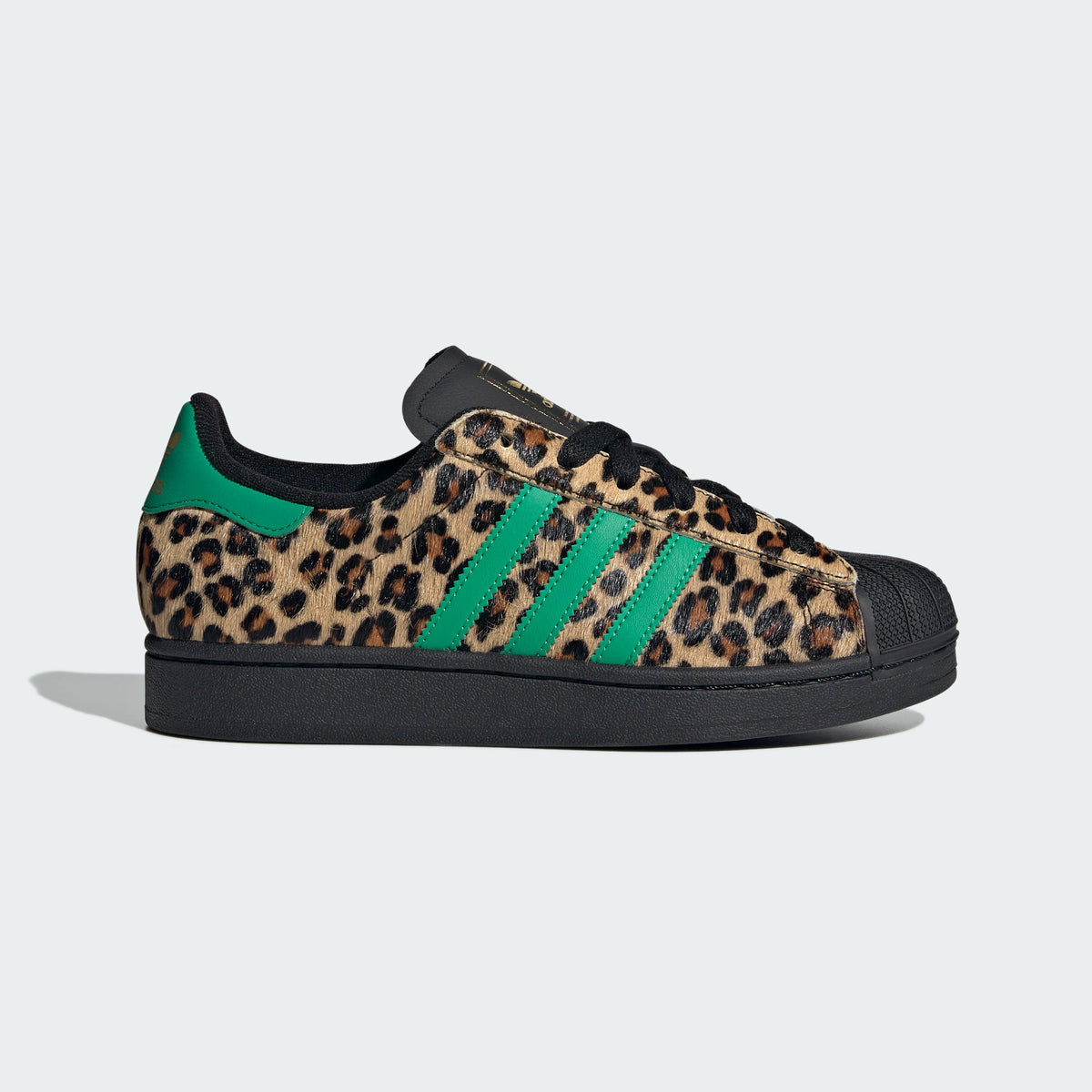 Adidas Superstar II W Sneakers - Black / Lawn Green / Gold - view 1
