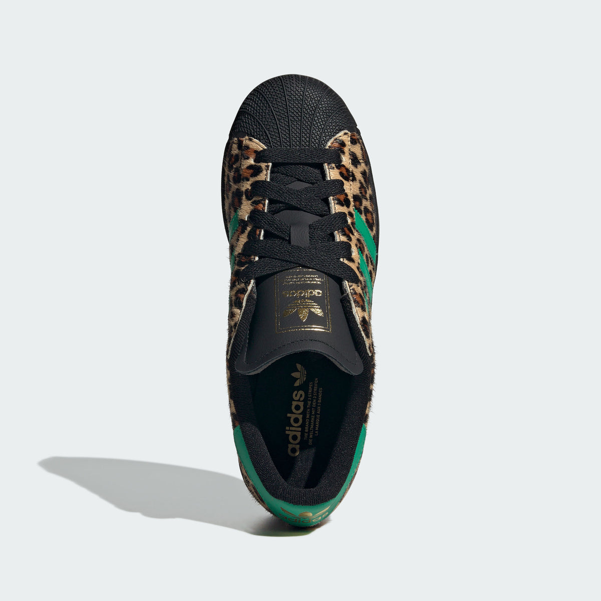 Adidas Superstar II W Sneakers - Black / Lawn Green / Gold - view 3
