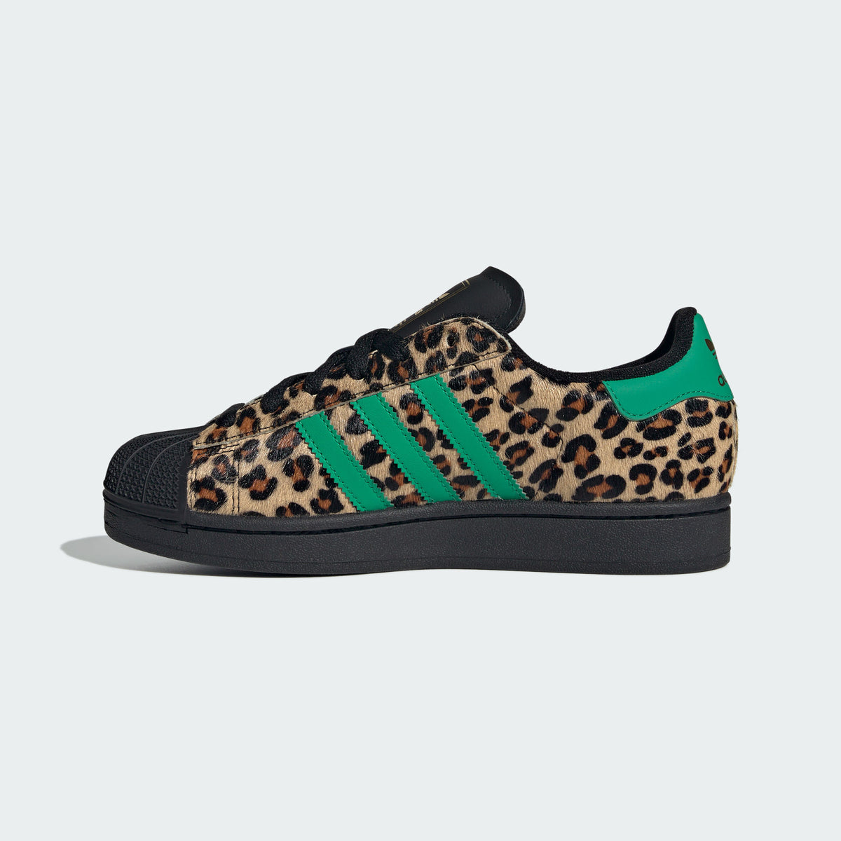 Adidas Superstar II W Sneakers - Black / Lawn Green / Gold - view 2