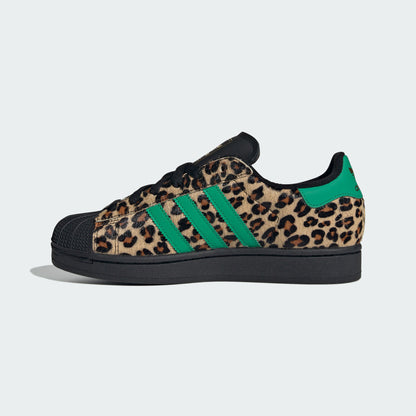 Adidas Superstar II W Sneakers - Black / Lawn Green / Gold - view 2