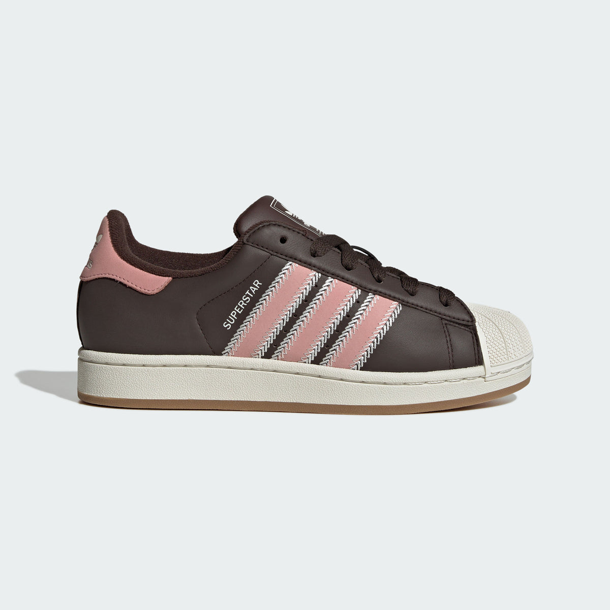 Adidas Superstar II W Sneakers - Dark Brown / Wonder Mauve / Chalk White - view 1