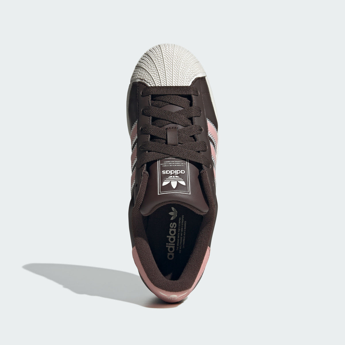 Adidas Superstar II W Sneakers - Dark Brown / Wonder Mauve / Chalk White - view 3