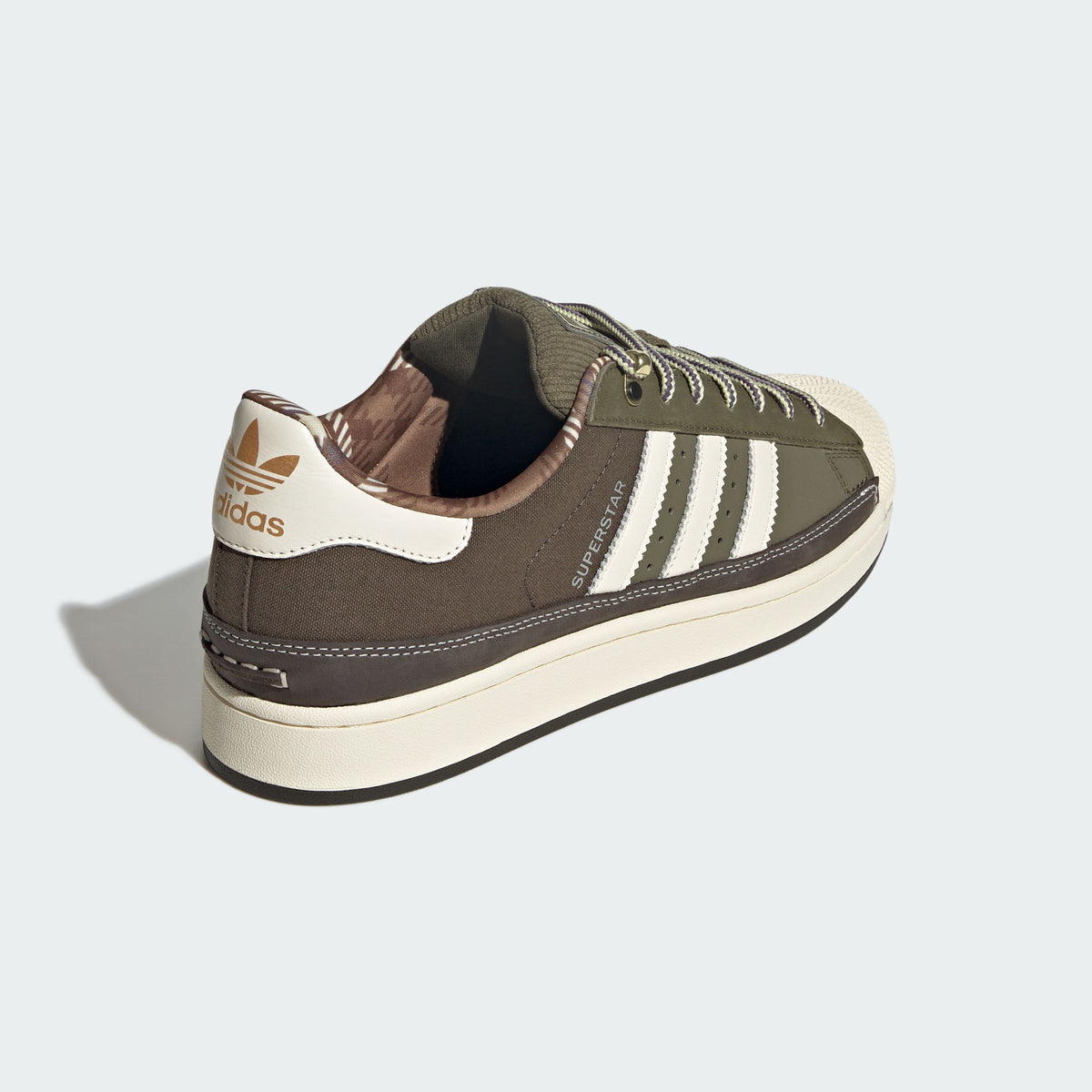 Adidas Superstar II Sneakers - Dark Olive / Off White / Shadow Olive - view 6