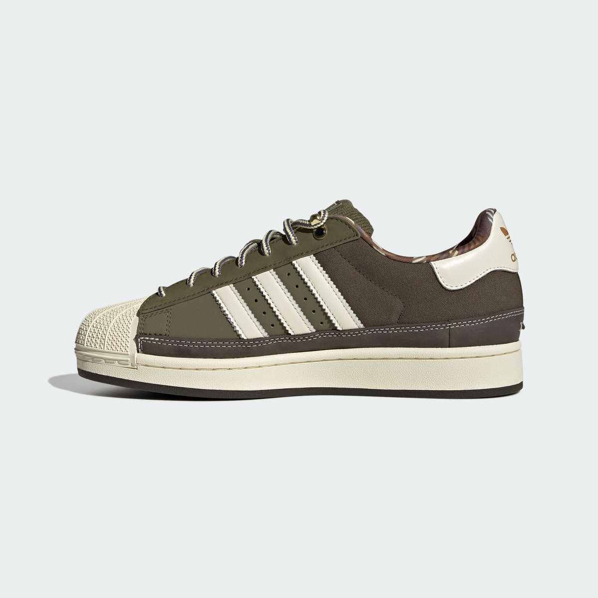 Adidas Superstar II Sneakers - Dark Olive / Off White / Shadow Olive - view 2