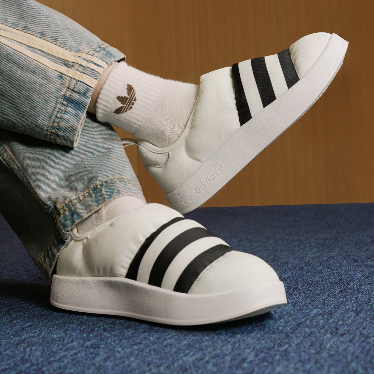 Adidas Puffylette Sneakers - Off White / Black - view 1
