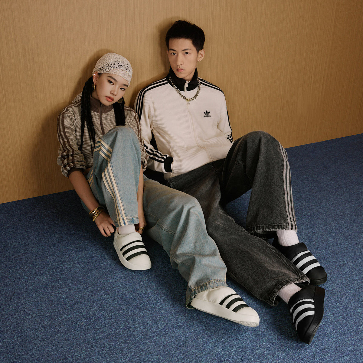 Adidas Puffylette Sneakers - Off White / Black - view 4
