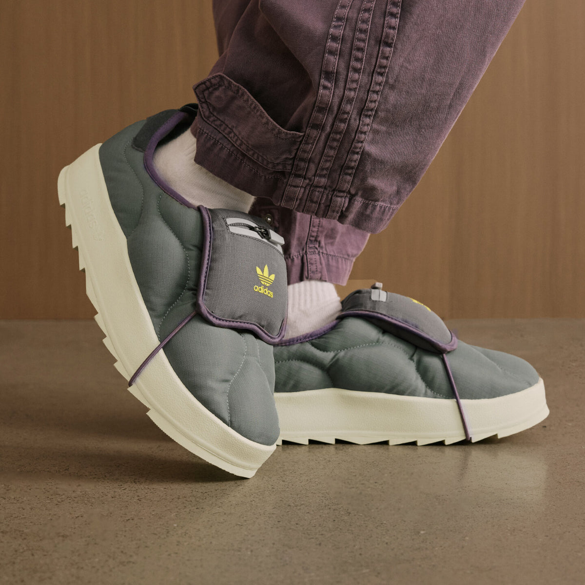 Adidas Puffylette Sneakers - Green / Dark Grey - view 1