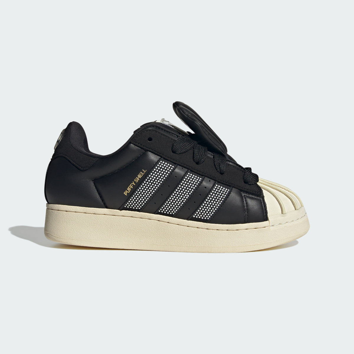 Adidas Superstar Puffy Shell Sneakers - Black / Off White - view 7