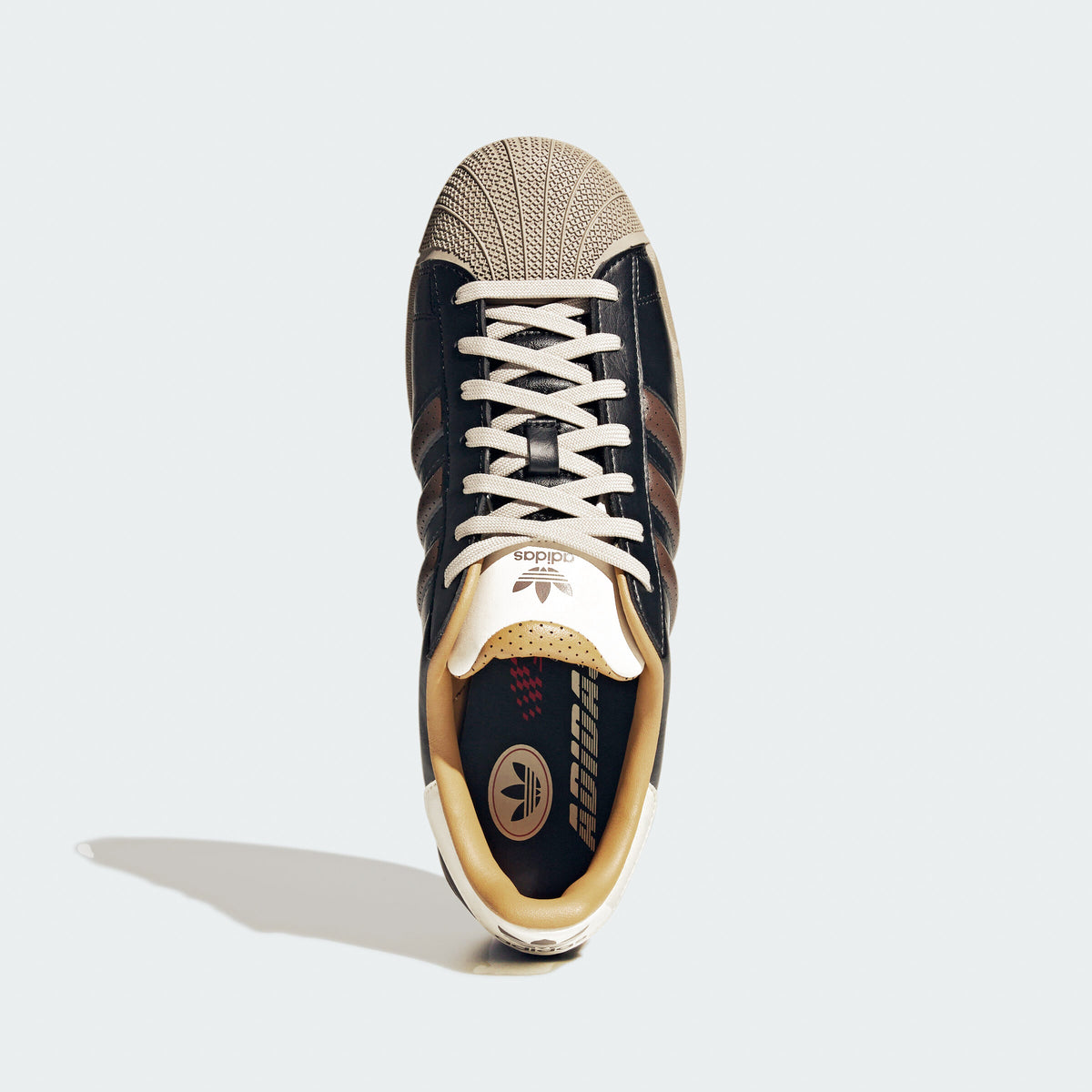 Adidas Superstar II Sneakers - Black / Brown / Wonder White - view 3