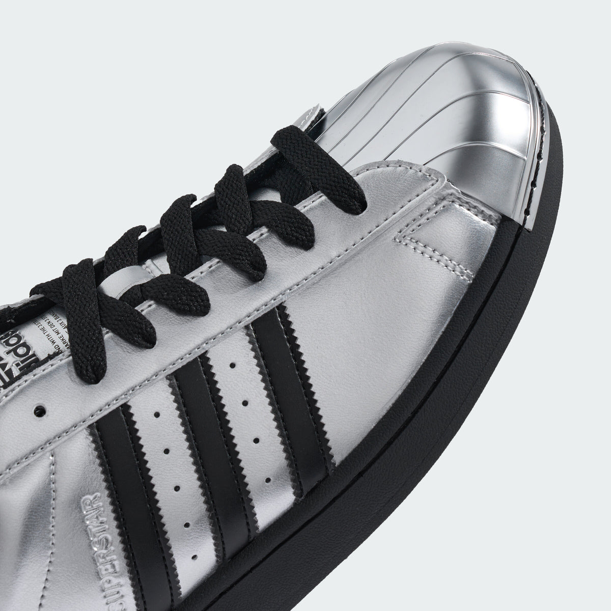 Adidas Superstar II Sneakers - Silver Metallic / Black - view 3