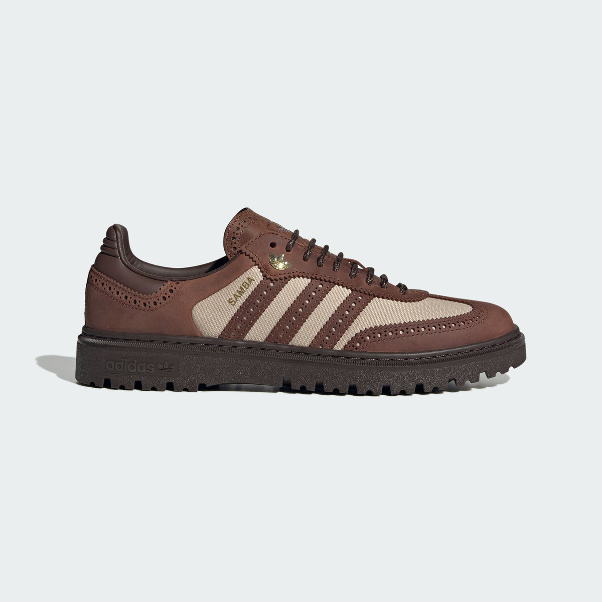 Adidas Samba WTR Sneakers - Dark Brown / Brown / Gold - view 2