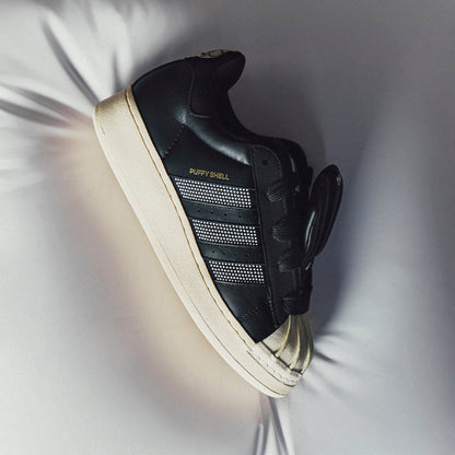 Adidas Superstar Puffy Shell Sneakers - Black / Off White - view 5