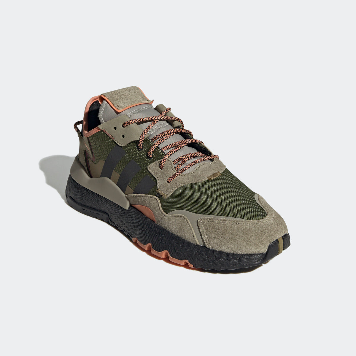 Adidas NITE Jogger Sneakers - Green / Light Beige / Ochre / Orange - view 8