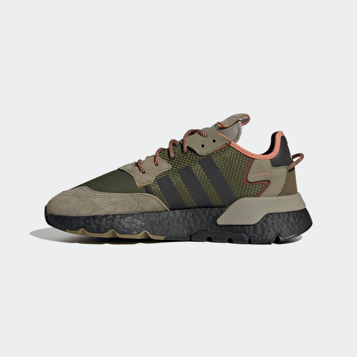 Adidas NITE Jogger Sneakers - Green / Light Beige / Ochre / Orange - view 5