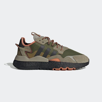 Adidas NITE Jogger Sneakers - Green / Light Beige / Ochre / Orange - view 4