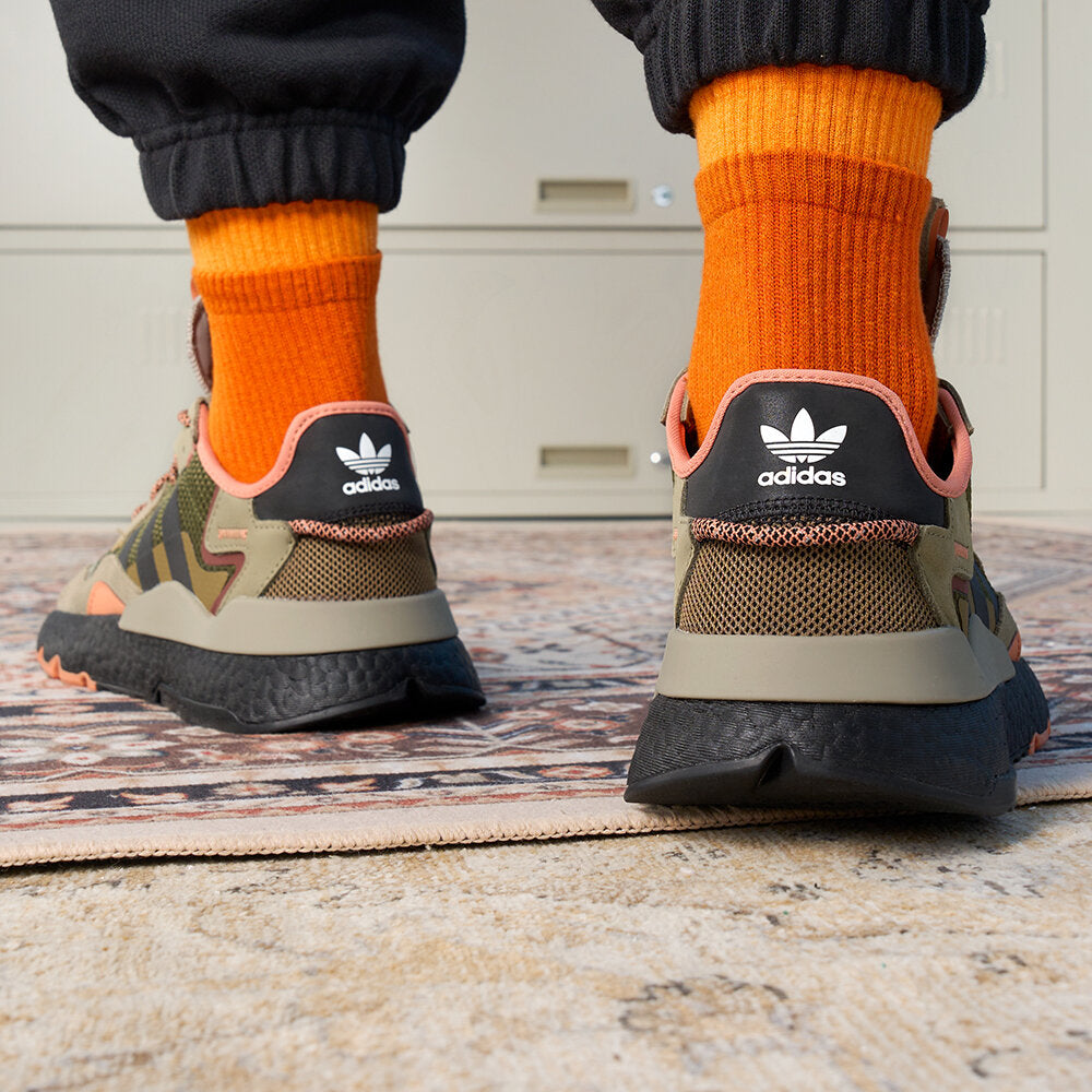 Adidas NITE Jogger Sneakers - Green / Light Beige / Ochre / Orange - view 2