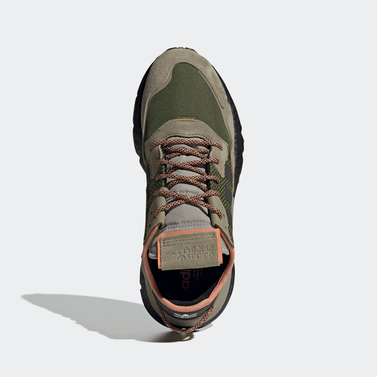 Adidas NITE Jogger Sneakers - Green / Light Beige / Ochre / Orange - view 6