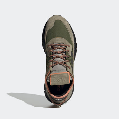 Adidas NITE Jogger Sneakers - Green / Light Beige / Ochre / Orange - view 6