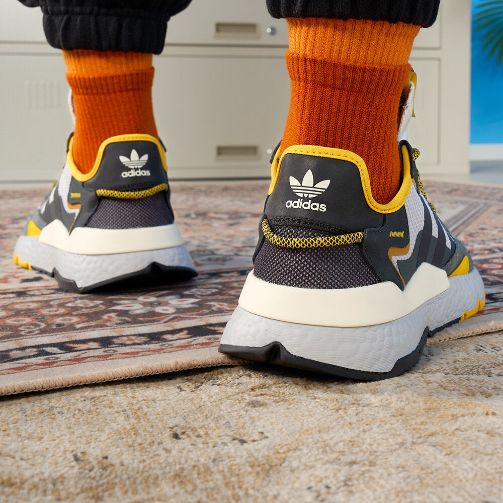 Adidas NITE Jogger Sneakers - Black / Yellow - view 2