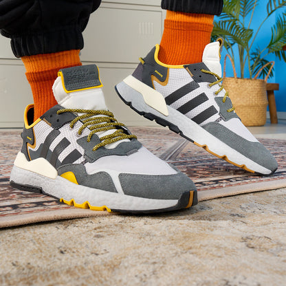 Adidas NITE Jogger Sneakers - Black / Yellow - view 1